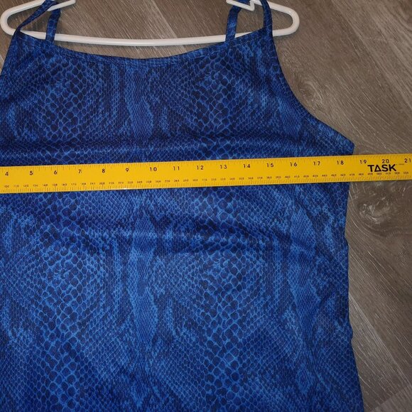 Request Ladies Size Large Blue Shoe String Strap Bathing Suit Coverup - Picture 5 of 5